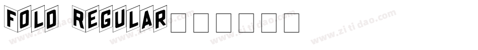 Fold Regular字体转换